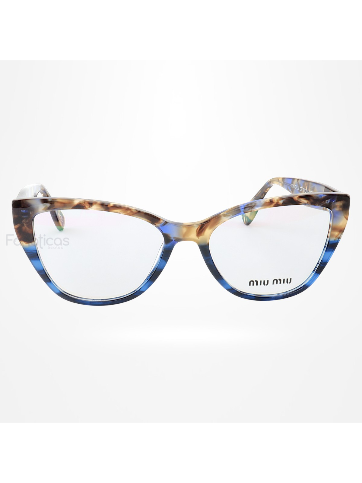Armação de Óculos Gatinho VMV02UV Azul Tartaruga