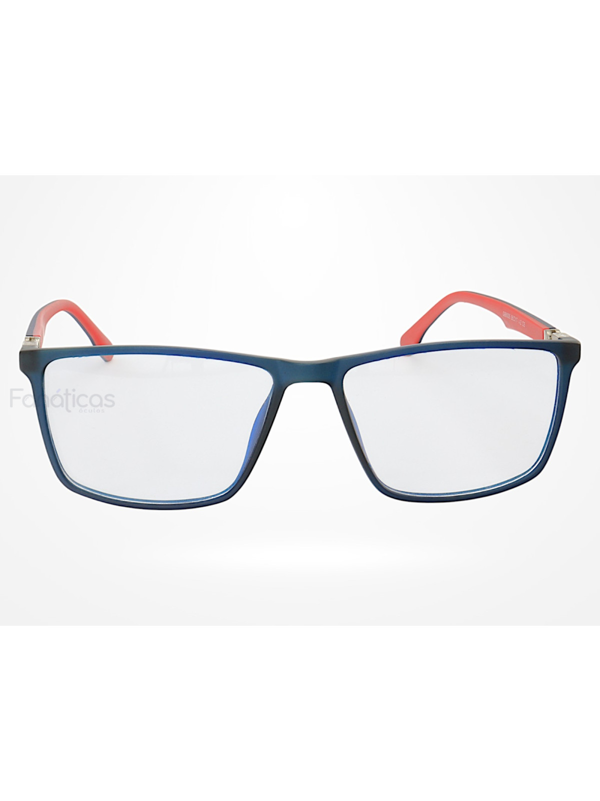 Armação de Óculos GB8005 Retangular Azul e Vermelho