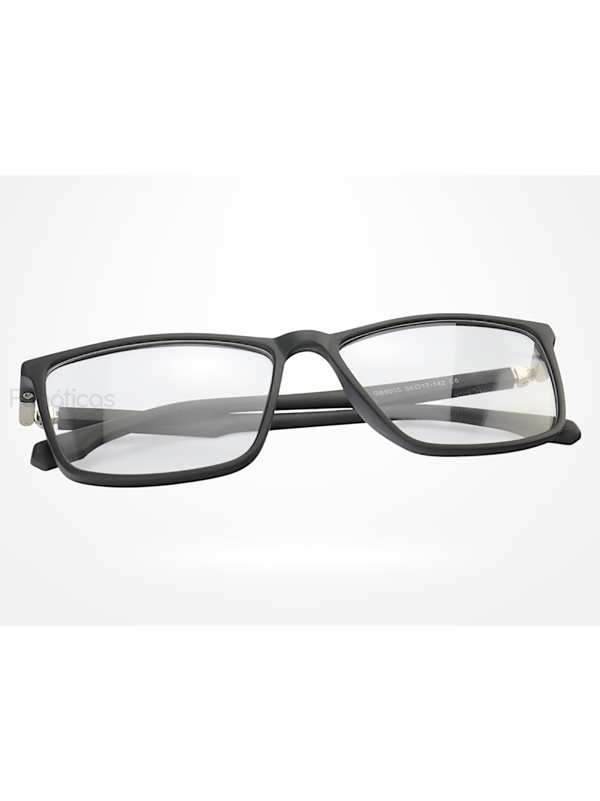 Armação de Óculos GB8005 Retangular Preto