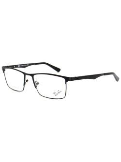 Armação de Óculos Masculina FN9127 Metal Titanium Preto