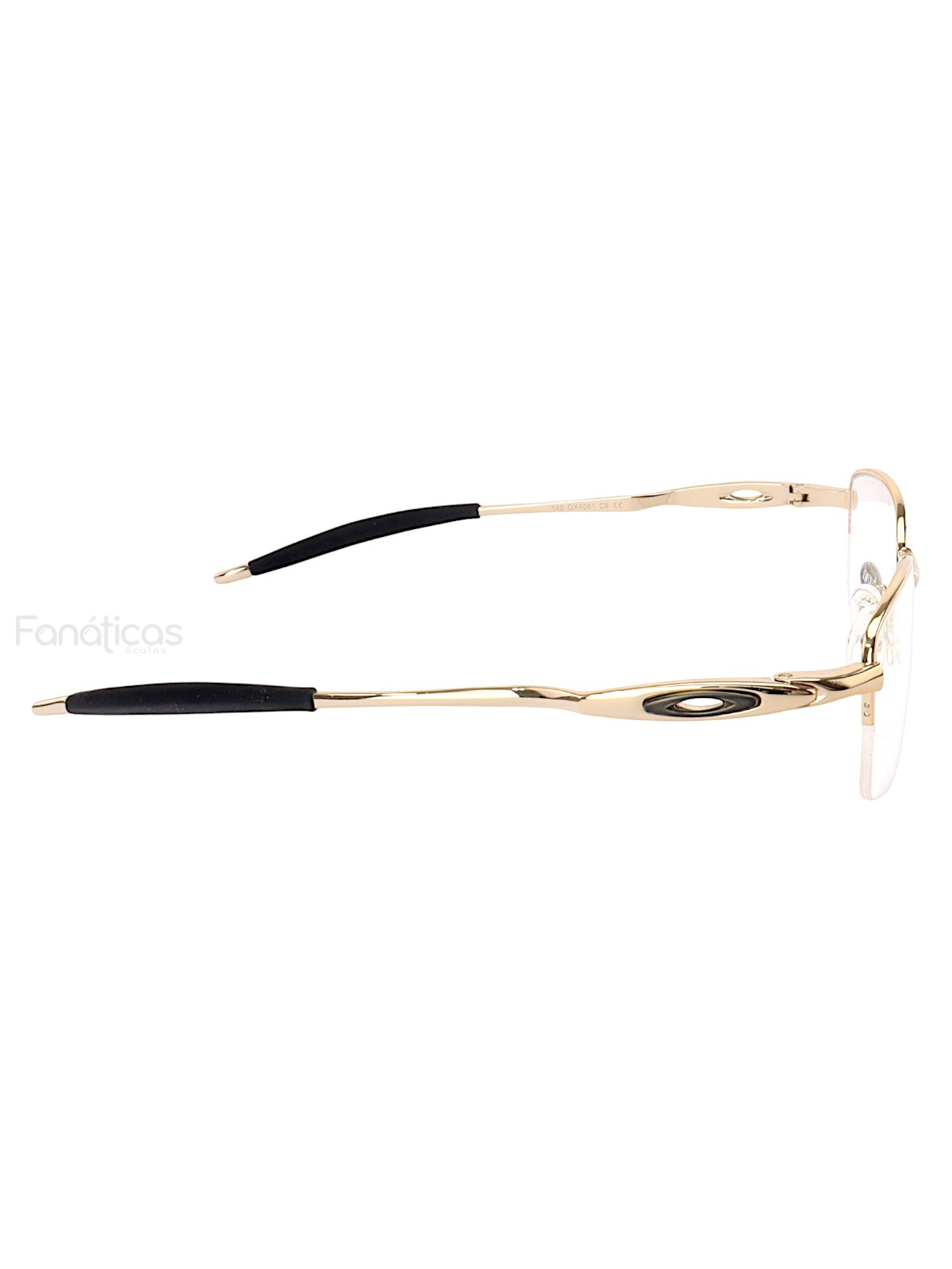 Armação de Óculos Meio Aro Evade 4061 Metal Dourado