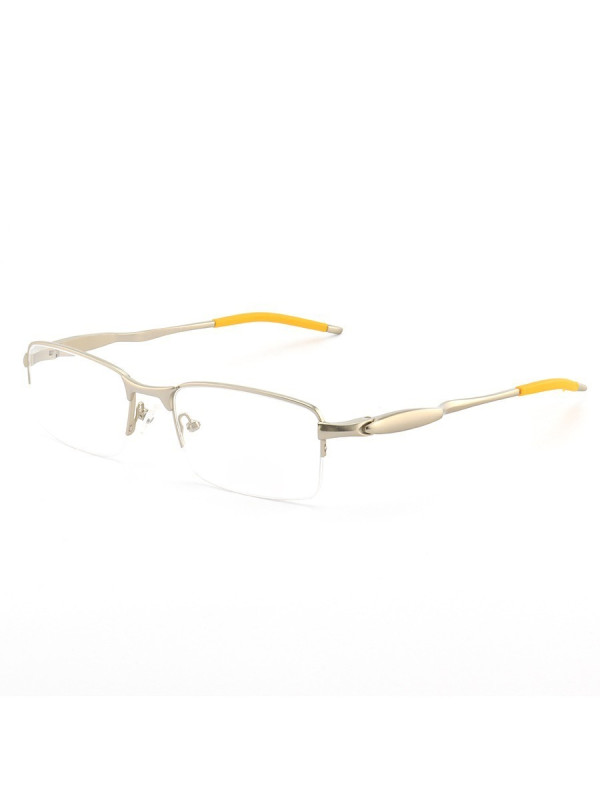 Armação de Óculos Meio Aro Evade OX3208 Cinza e Amarelo