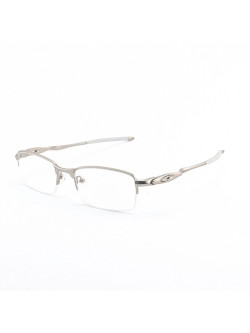 Armação de Óculos Meio Aro Evade OX3208 Prata Branco