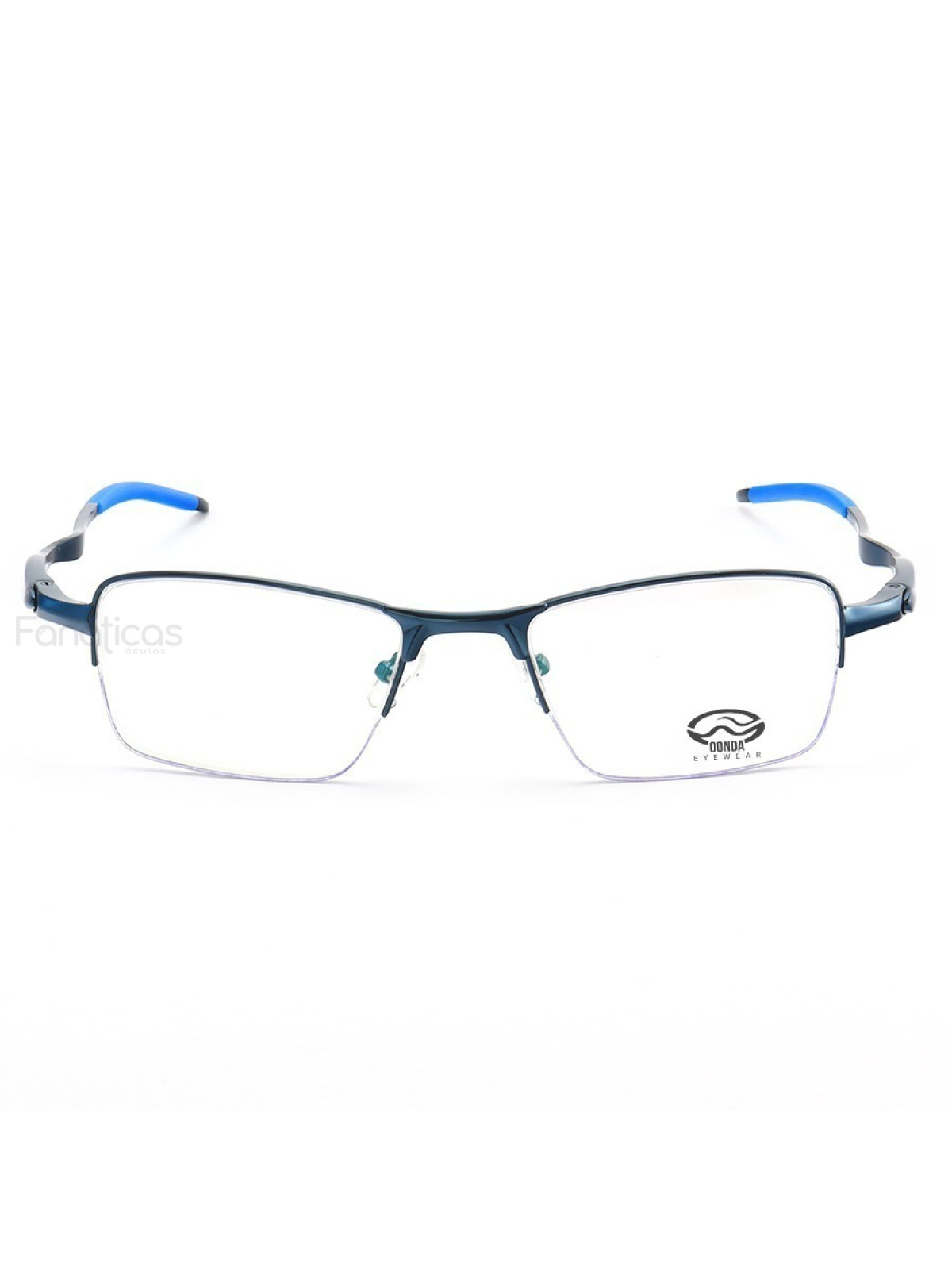 Armação de Óculos Meio Aro Evade OX3208 Todo Azul