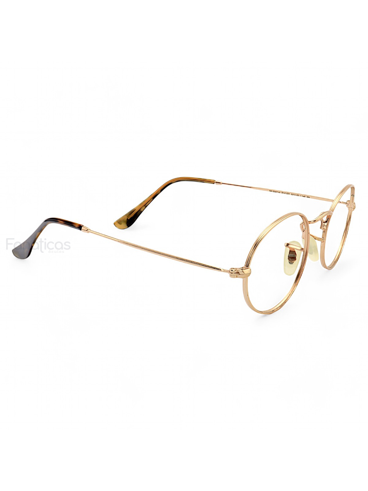 Armação de Óculos Oval 3647 Dourado