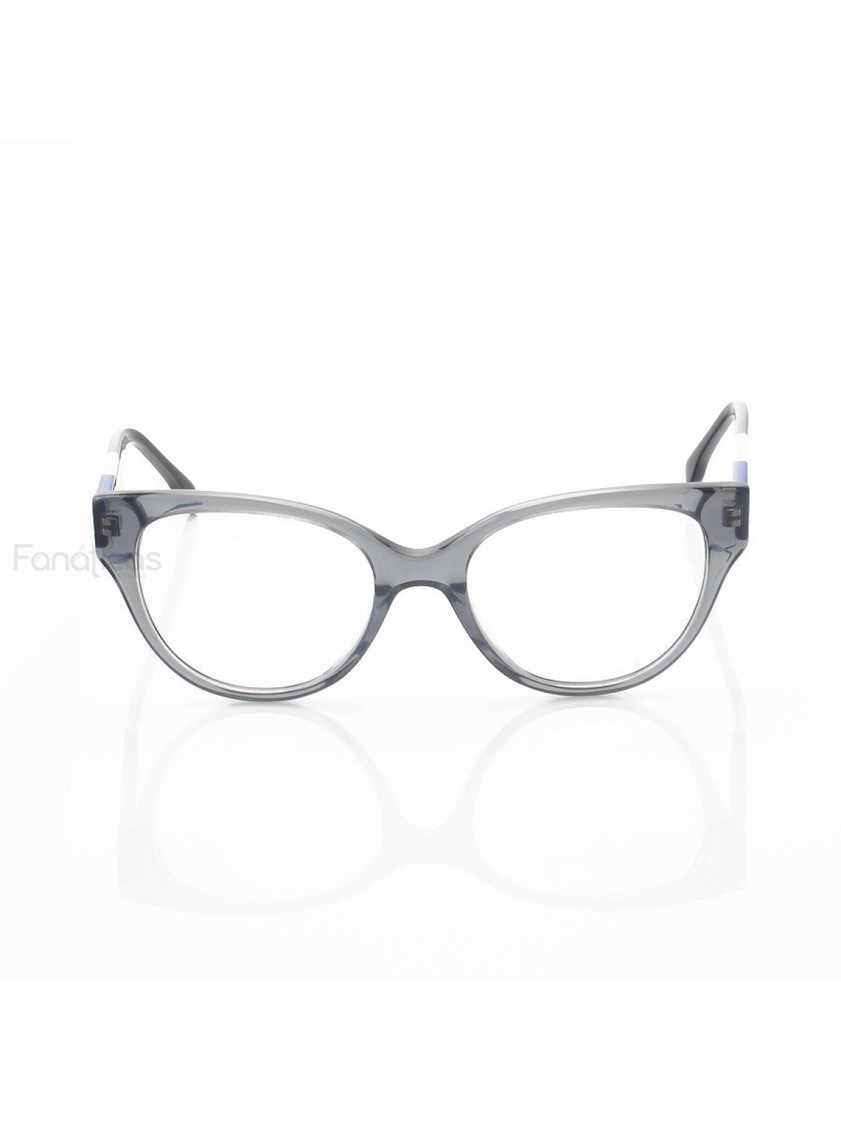 Armação de Óculos Oval FD3260 Cinza e Azul