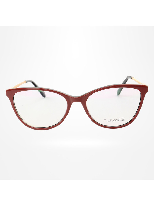 Armação de Óculos Oval TF2668 Azul Vermelho e Preto
