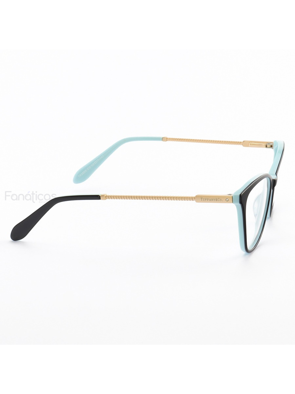 Armação de Óculos Oval TF2668 Preto e Azul