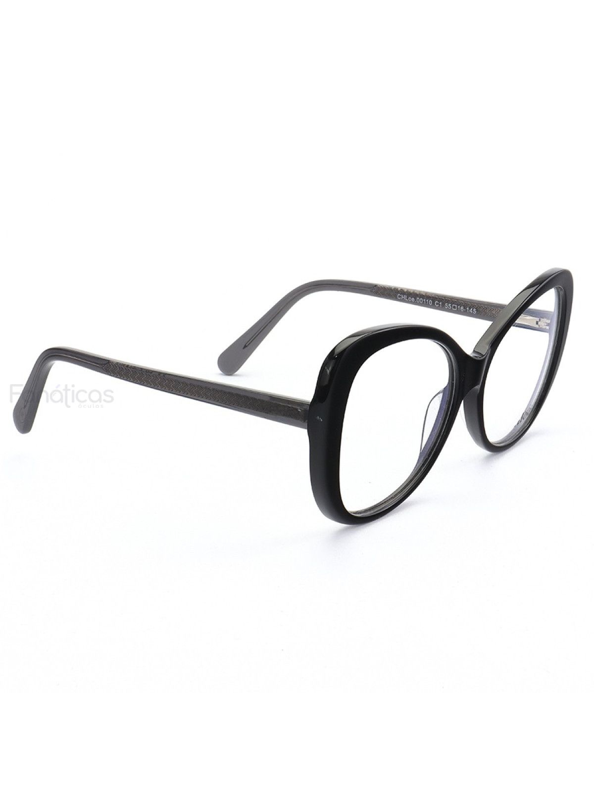 Armação de Óculos Quadrada CL00110 Preto