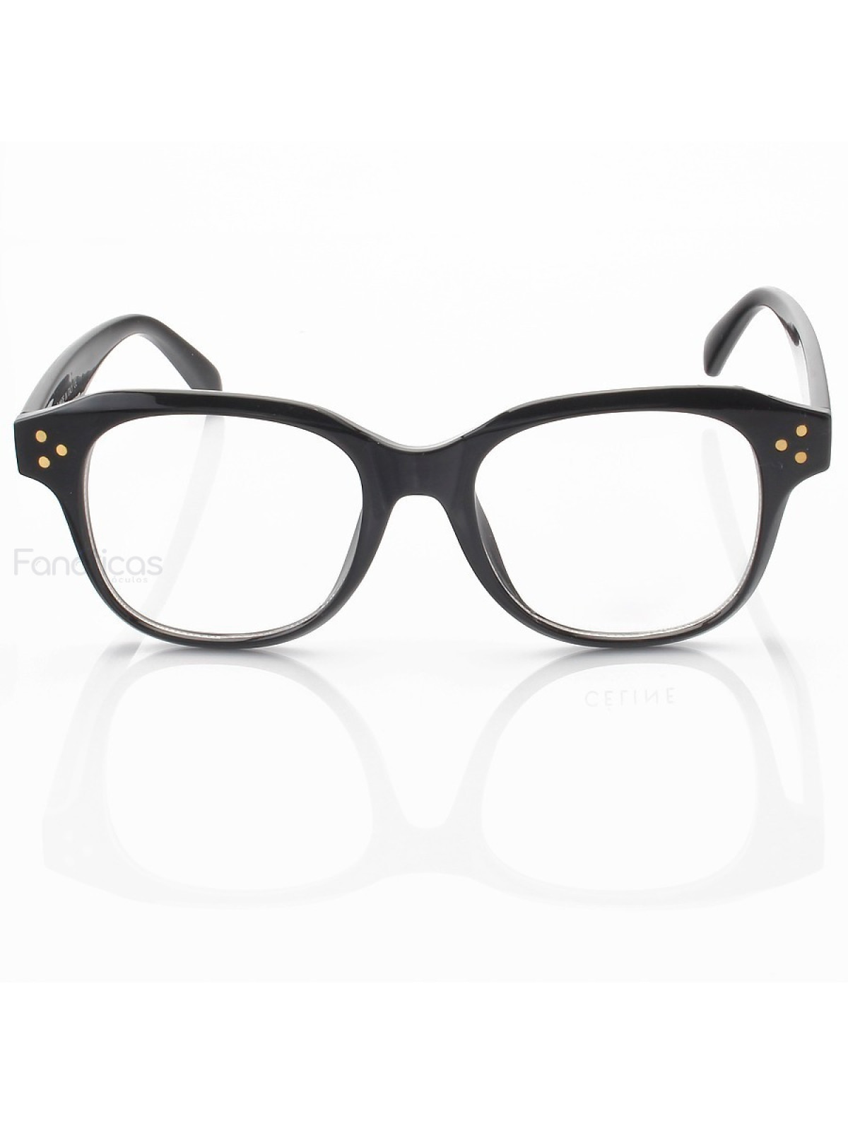 Armação de Óculos Quadrada CL41457 Preto