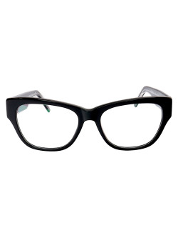 Armação de Óculos Quadrada D4054 Preto