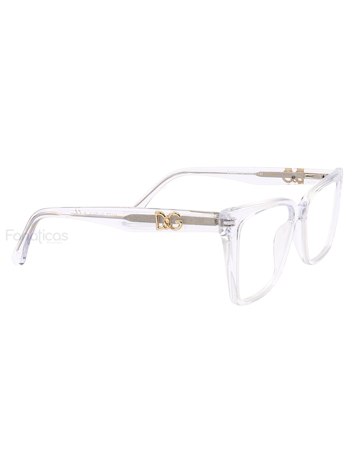 Armação de Óculos Quadrada DG5031 Acetato Transparente