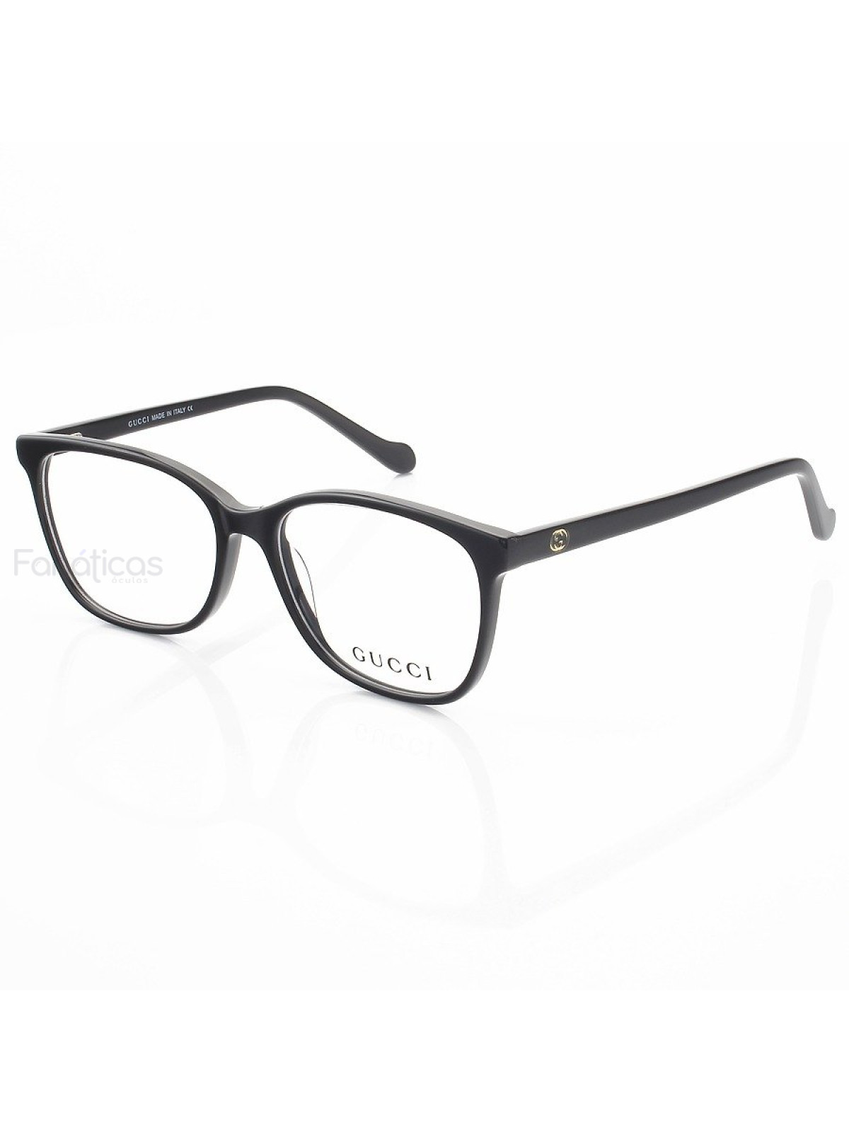 Armação de Óculos Quadrada GG103 Preto