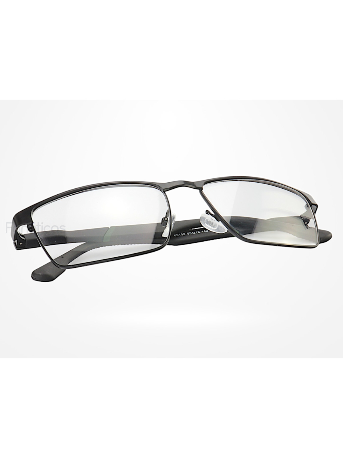 Armação de Óculos 65109 Quadrado Preto e Verde