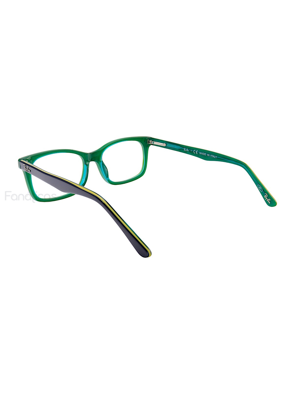 Armação de Óculos Quadrada RB5228 Azul e Verde