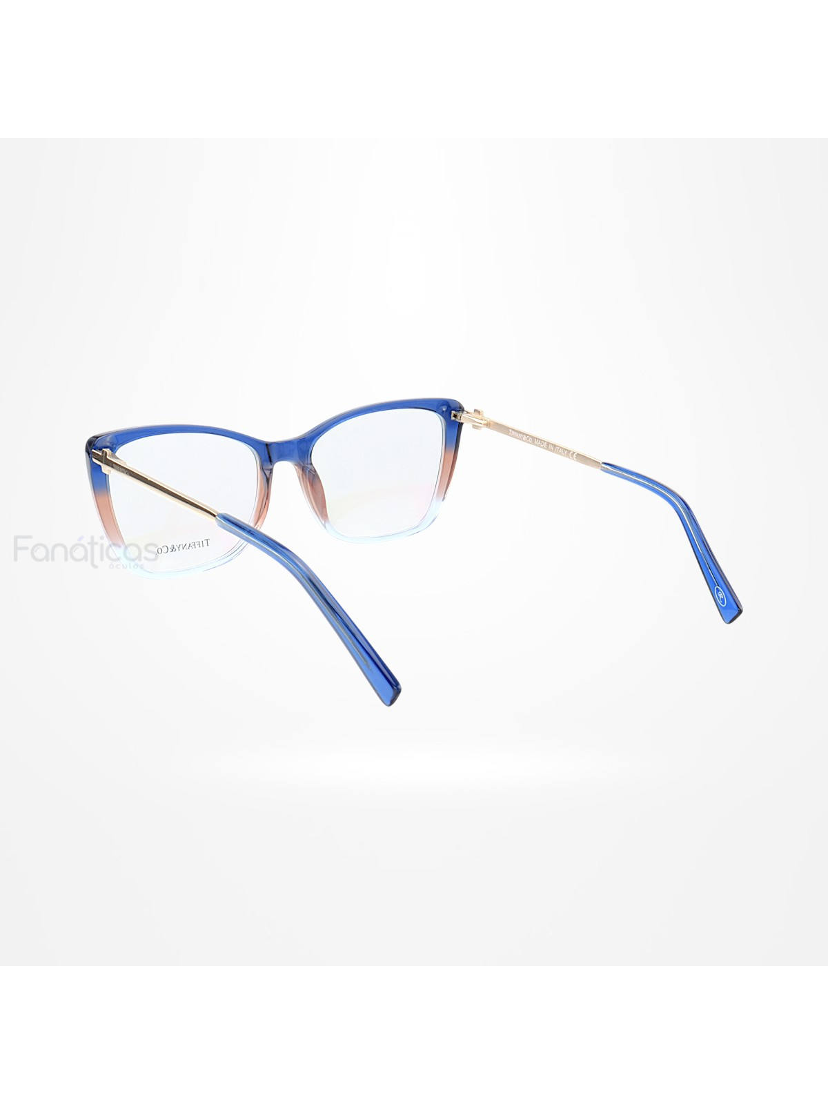 Armação de Óculos Quadrada TF2162 Azul Rosa Degrade