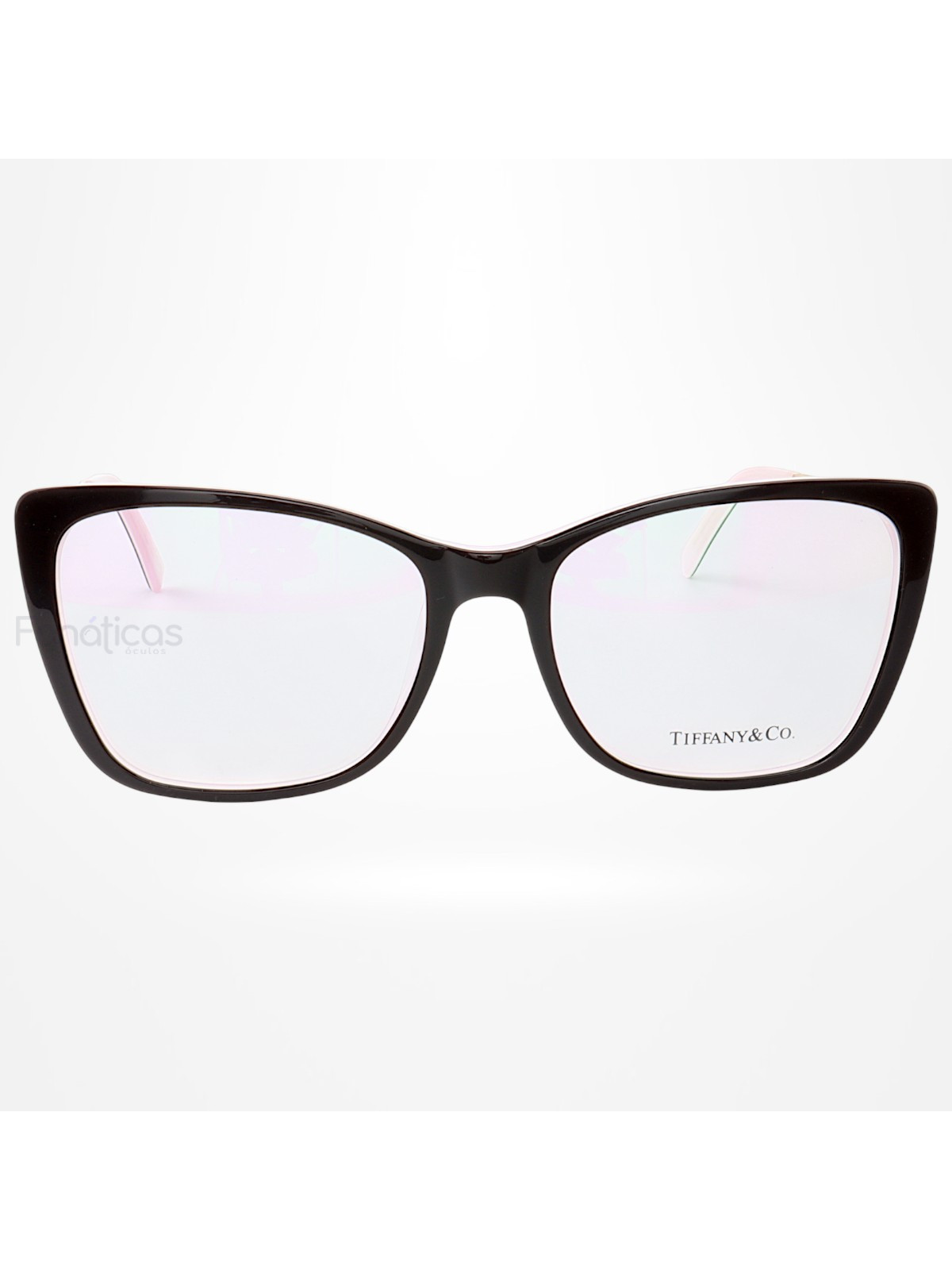 Armação de Óculos Quadrada TF2162 Preto e Rosa