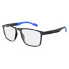 Armação de Óculos 76006 Quadrado Preto Brilho e Azul