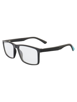 Armação de Óculos 76009 Quadrado Preto e Azul Claro