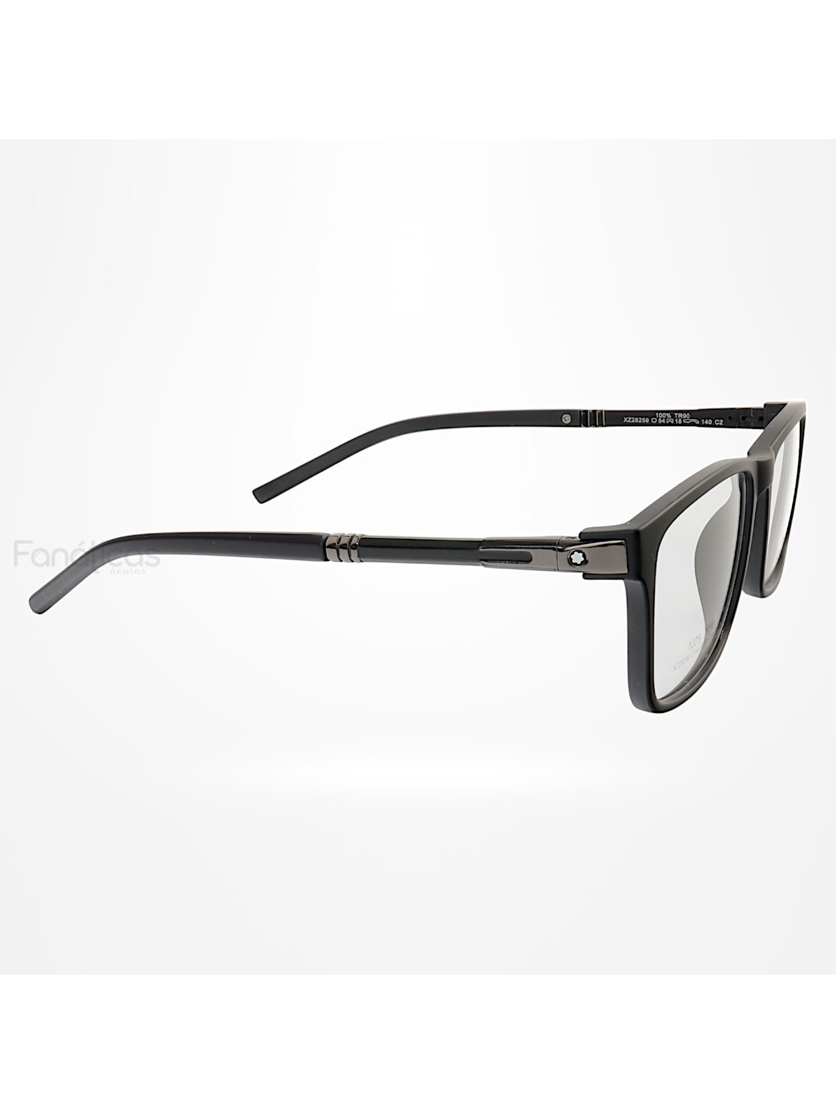 Armação de Óculos Quadrada XZ28259 Preto