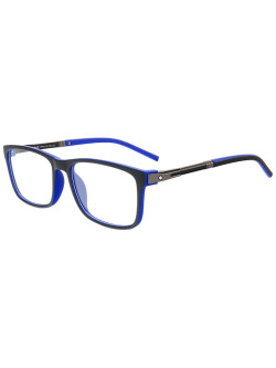 Armação de Óculos Quadrada XZ28259 Preto e Azul