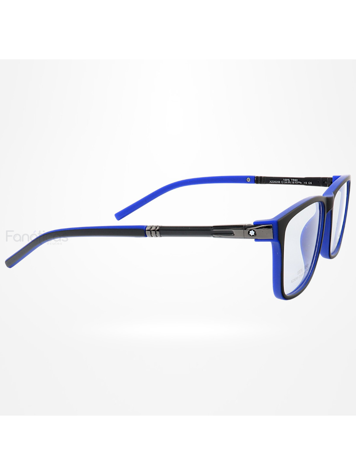 Armação de Óculos Quadrada XZ28259 Preto e Azul