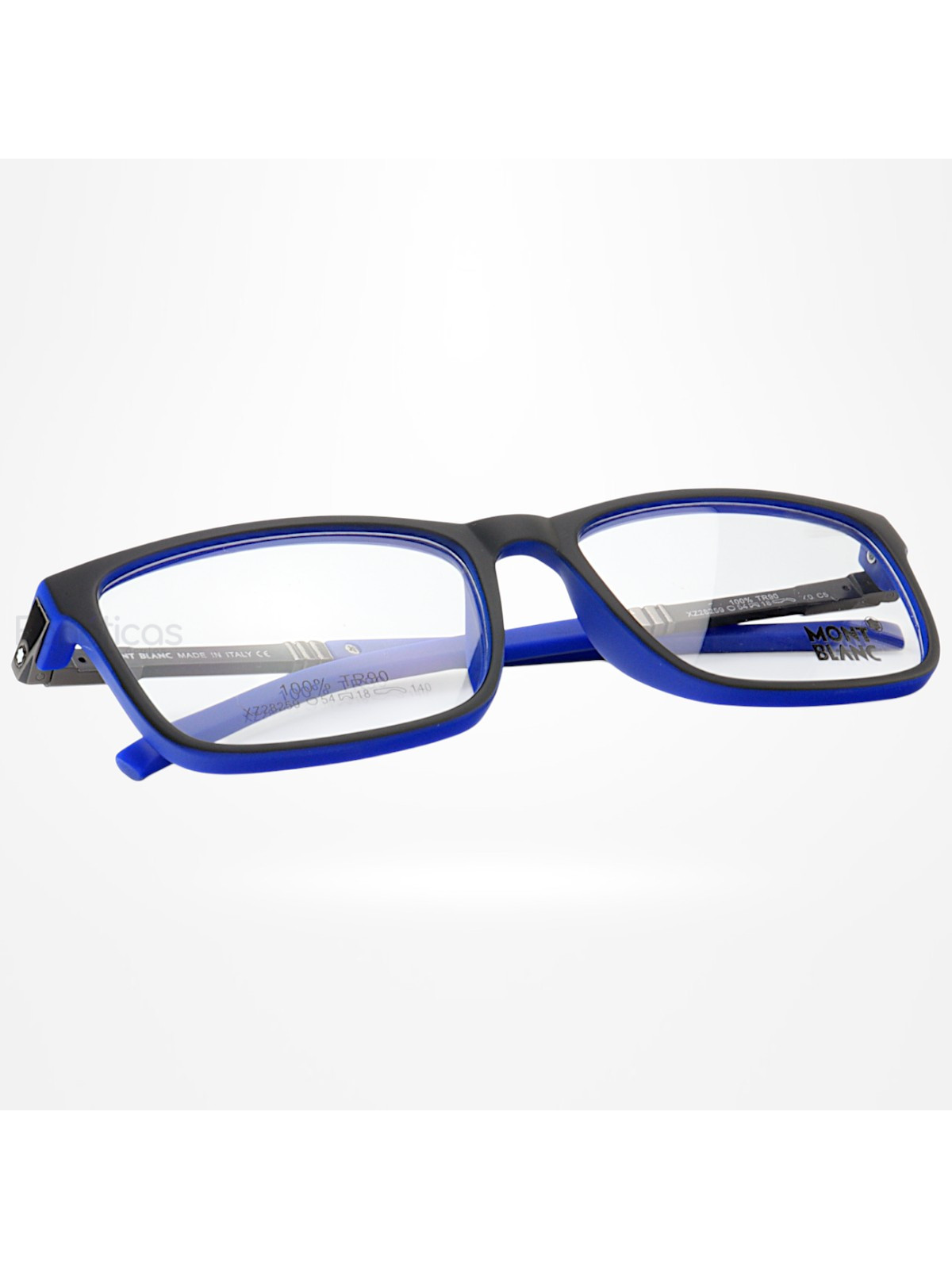 Armação de Óculos Quadrada XZ28259 Preto e Azul