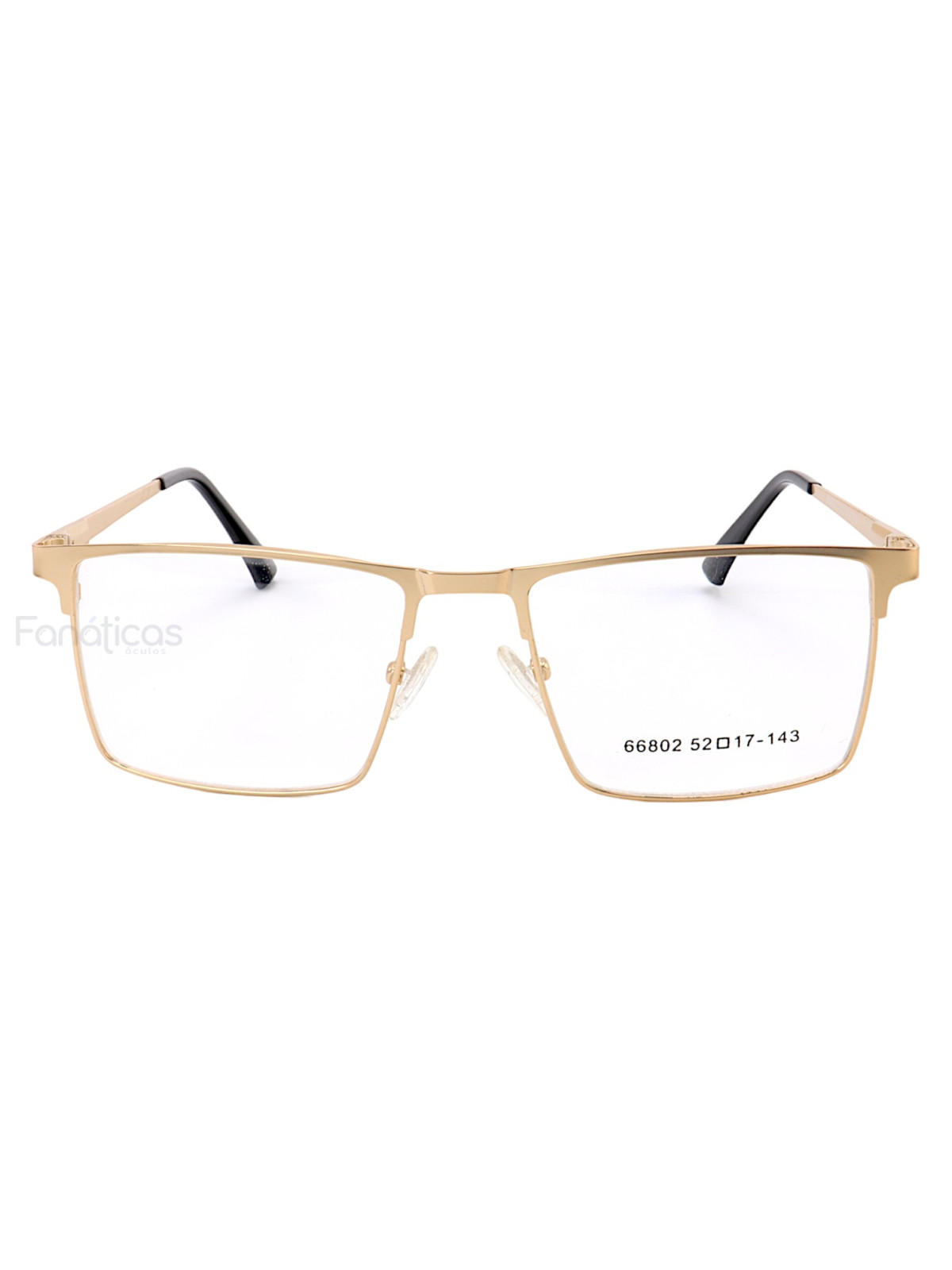Armação de Óculos Quadrado 66802 Dourado