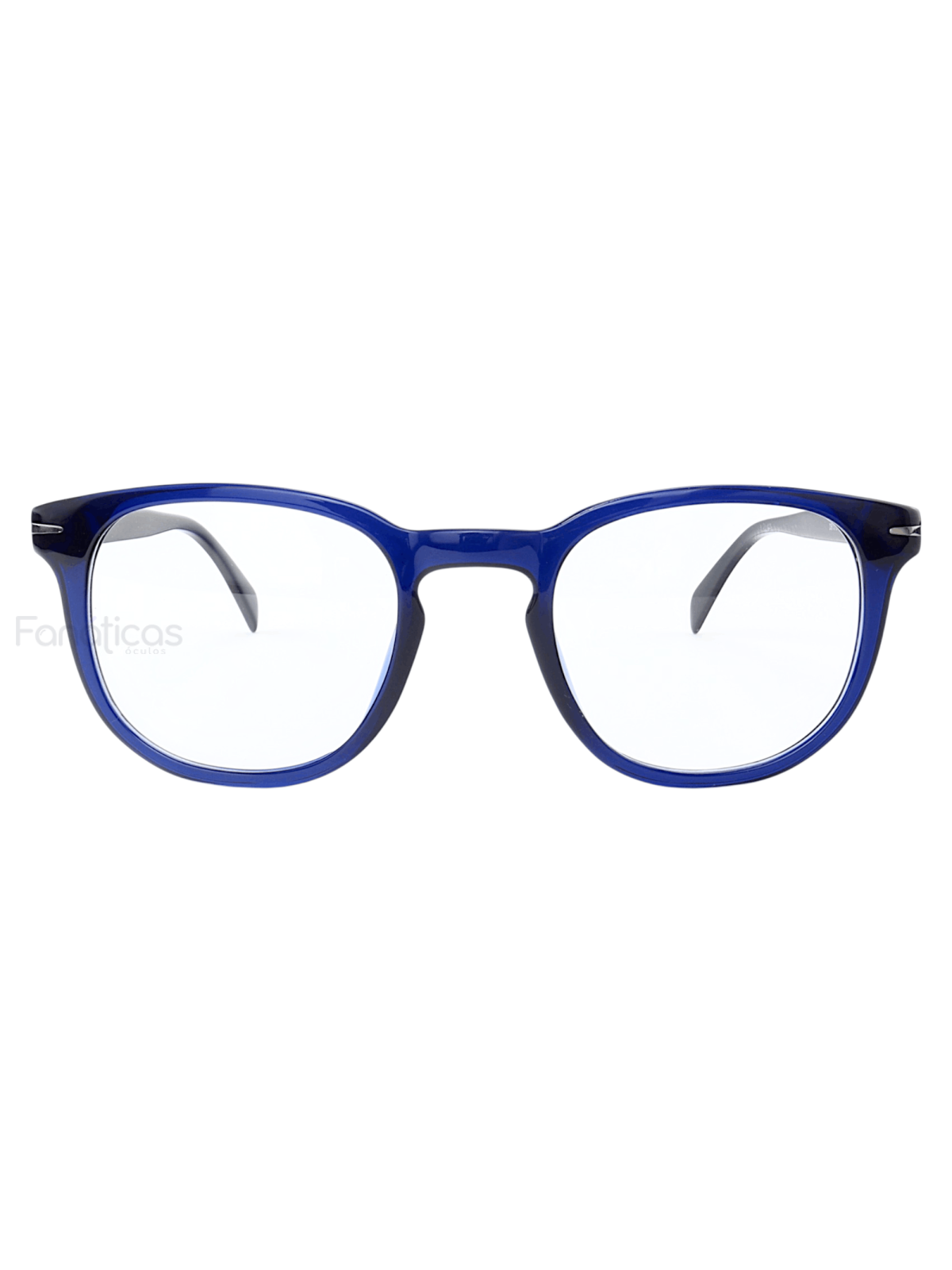 Armação de Óculos Quadrado DB1015 Azul e Preto