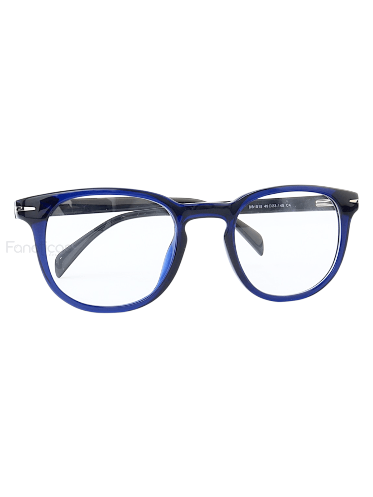Armação de Óculos Quadrado DB1015 Azul e Preto