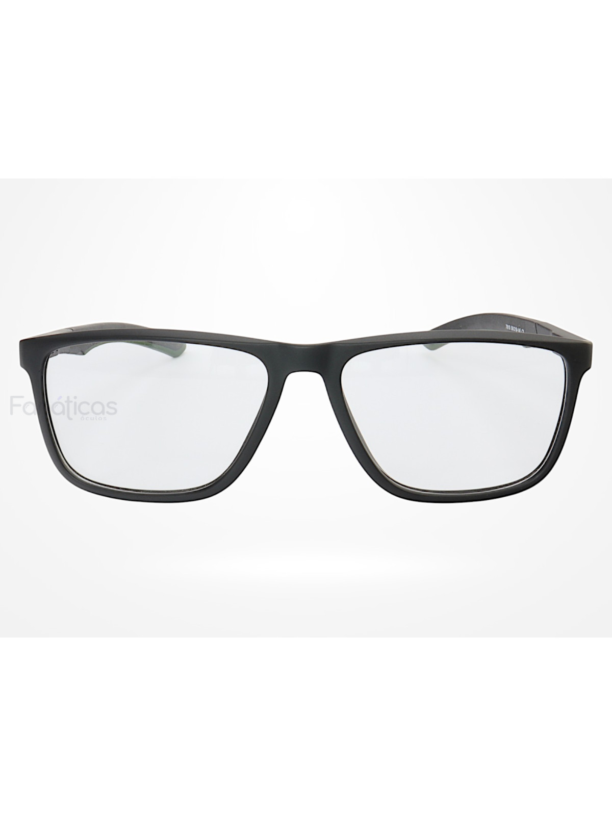 Armação de Óculos 7810 Quadrado Preto e Verde