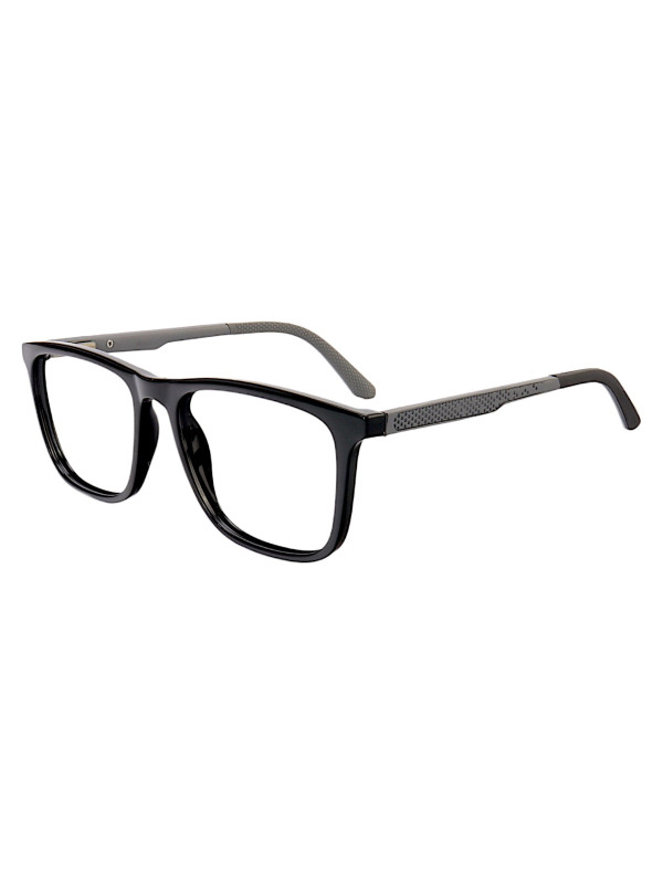 Armação de Óculos Quadrado FD99005 Preta e Cinza