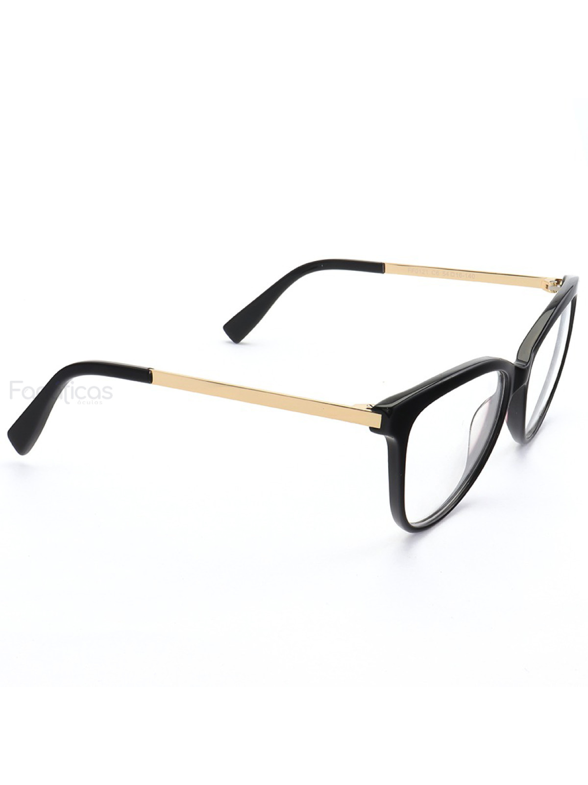 Armação de Óculos Quadrado FF0121 Preto