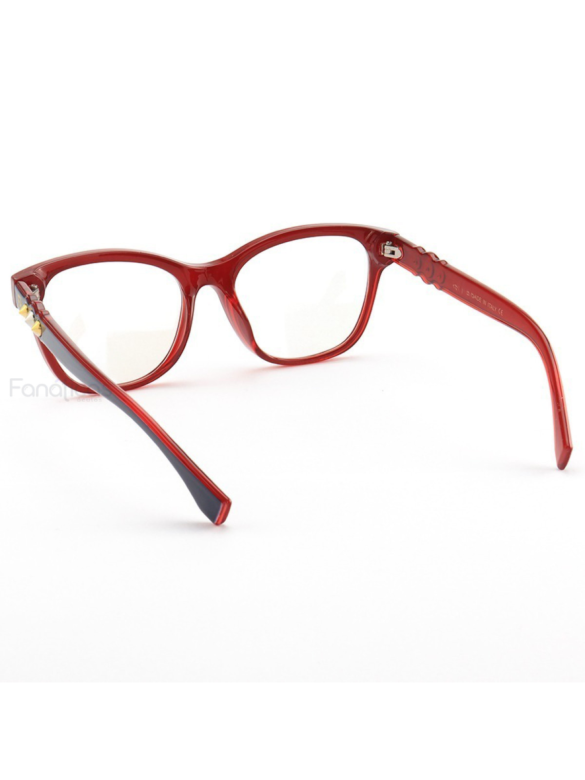 Armação de Óculos Quadrado FF0276 Azul e Vermelho