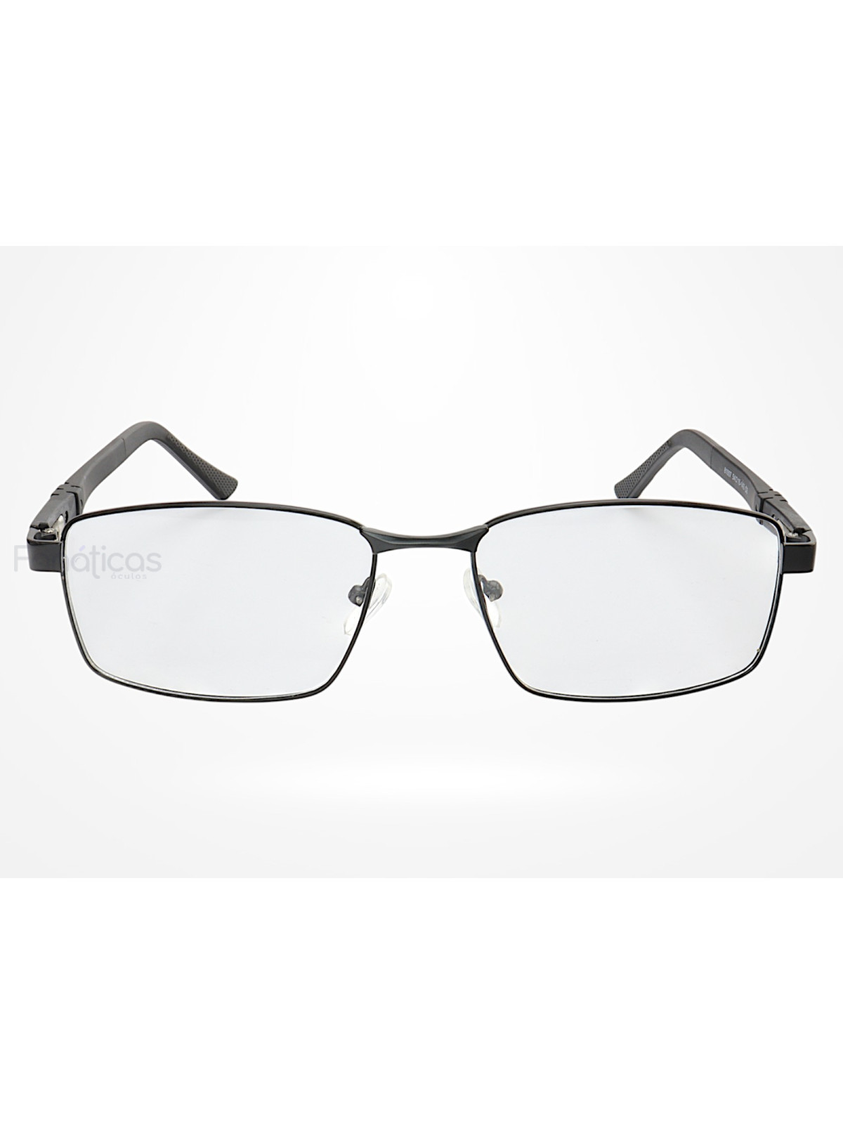 Armação de Óculos 81007 Quadrado Preto
