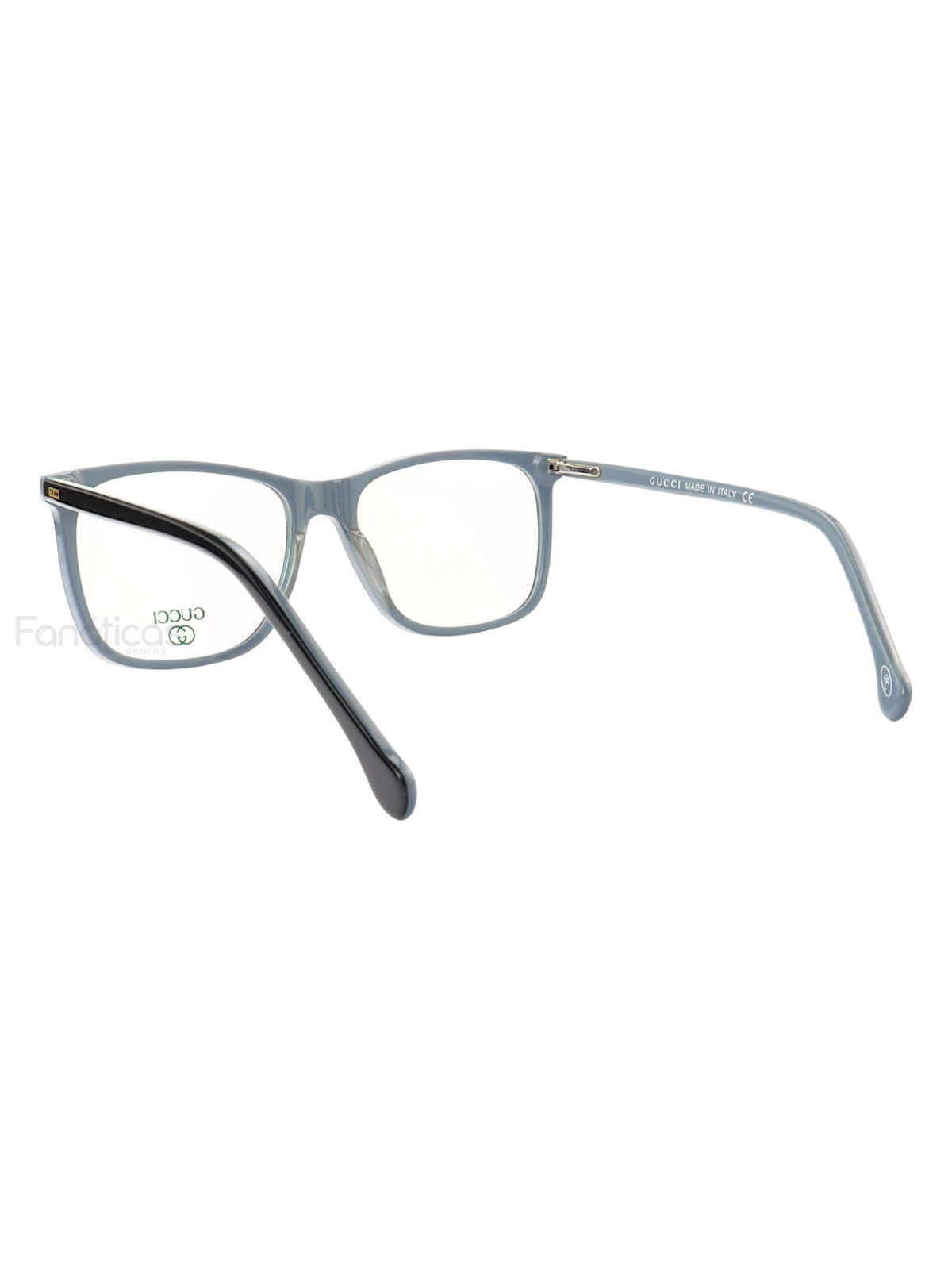 Armação de Óculos Quadrado GG05540 Preto e Cinza