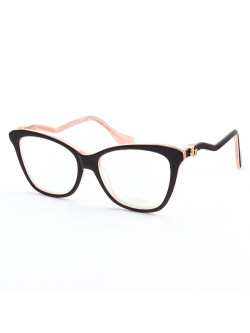 Armação de Óculos Quadrado GG10120 Preto e Rosa