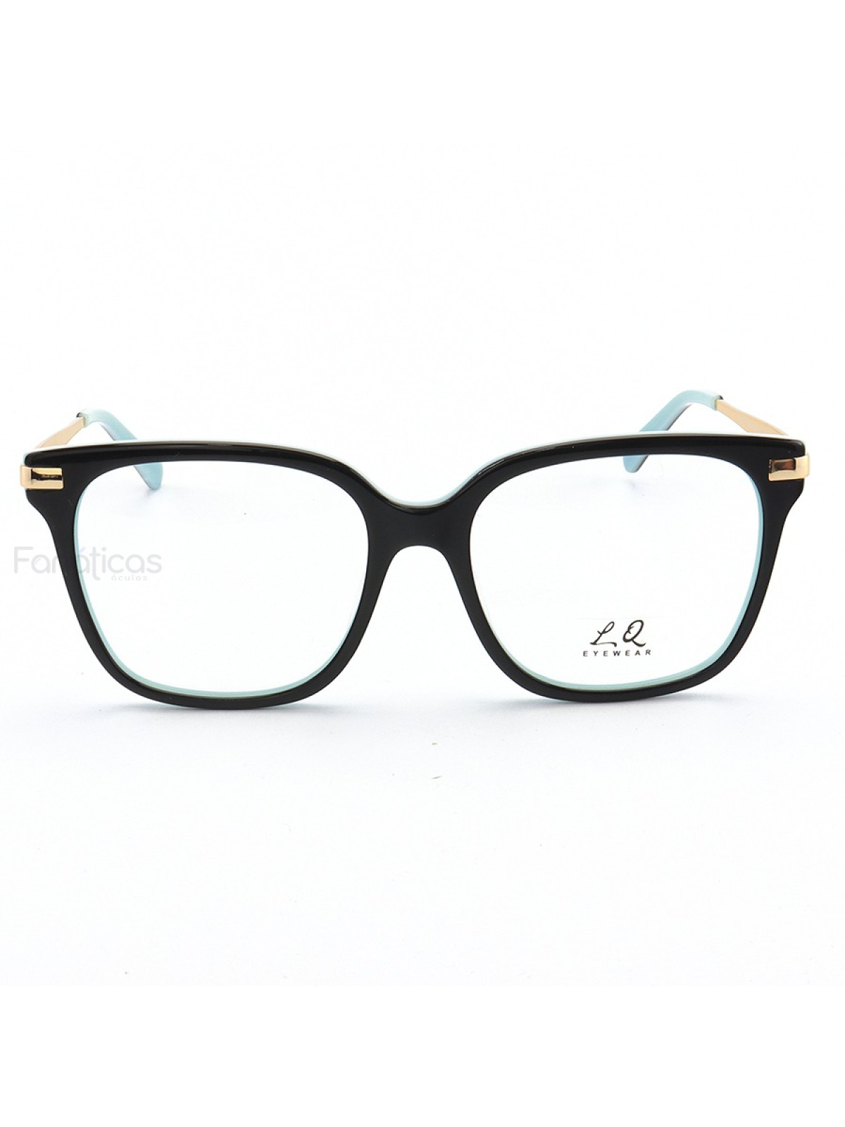 Armação de Óculos Quadrado LQ0175 Preto e Azul