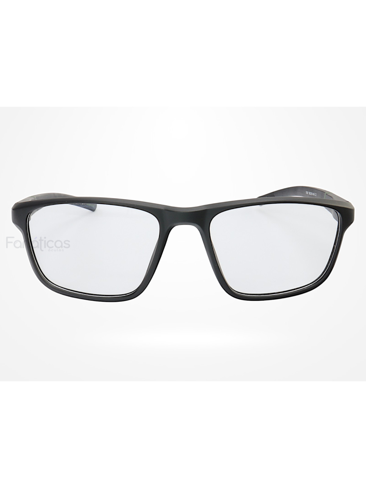 Armação de Óculos 8207 Esportivo Quadrado Preto e Verde