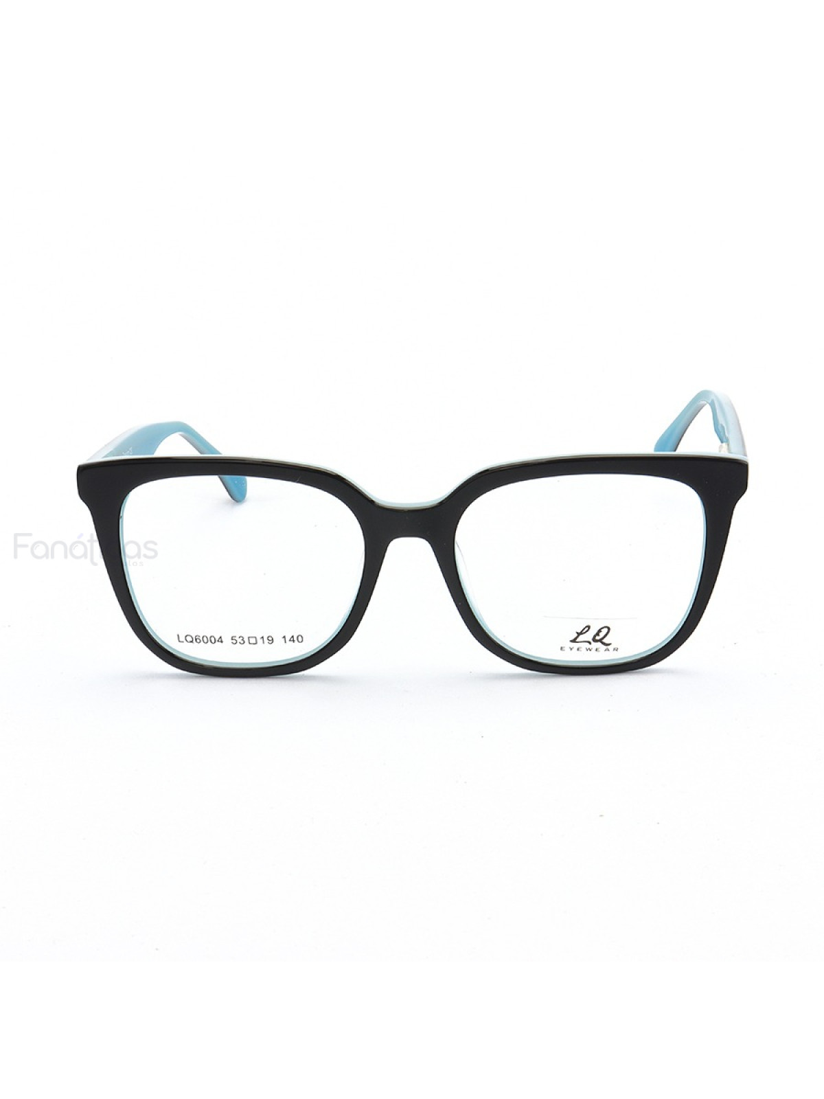 Armação de Óculos Quadrado LQ6004 Preto e Azul
