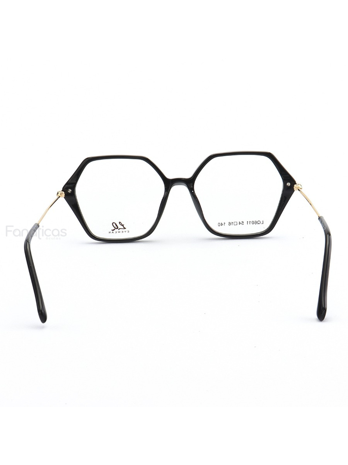 Armação de Óculos Quadrado LQ6011 Preto