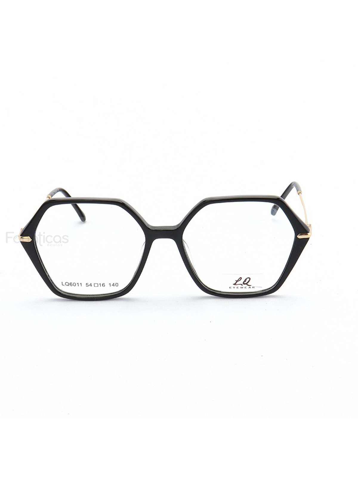 Armação de Óculos Quadrado LQ6011 Preto
