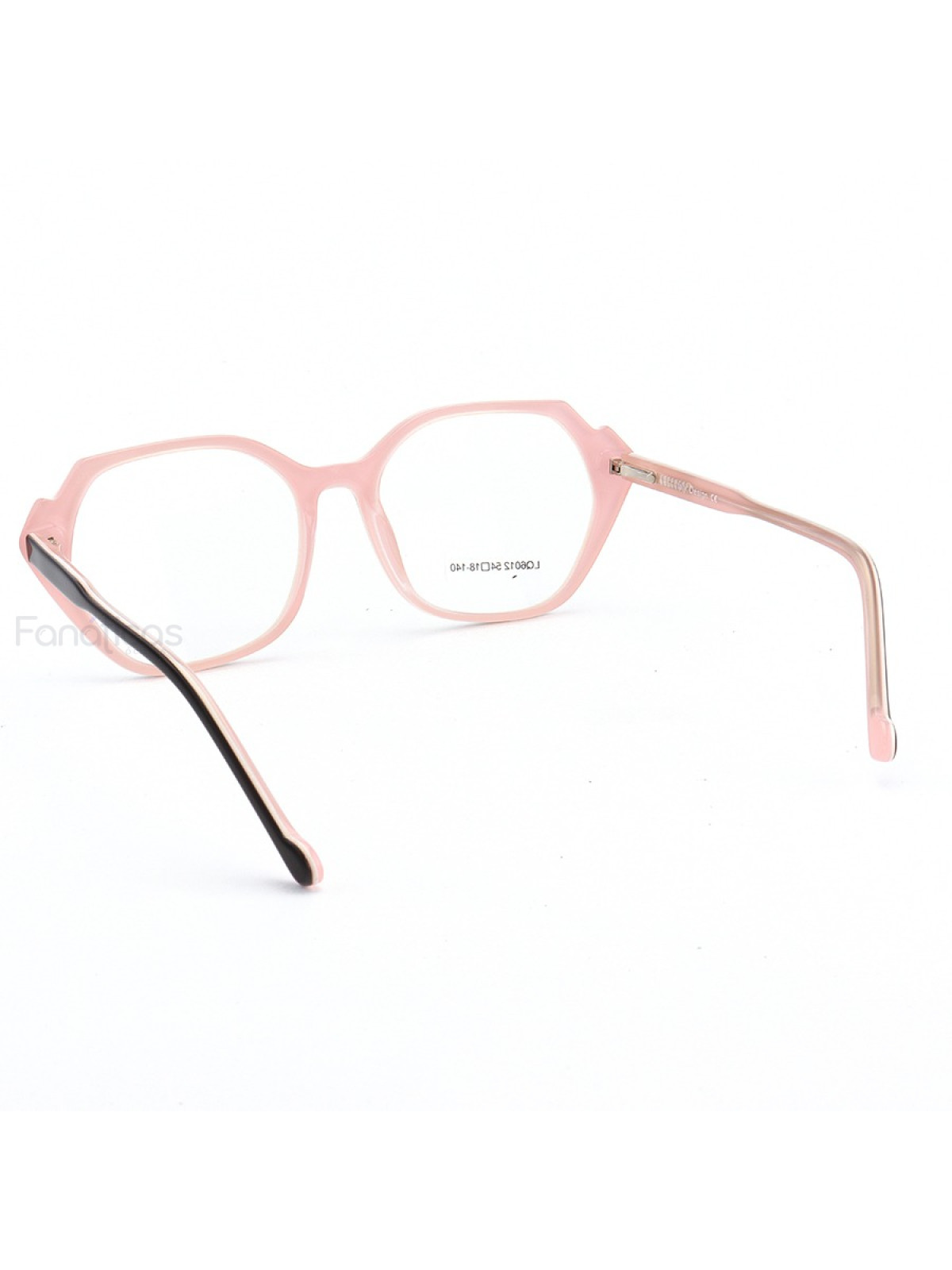 Armação de Óculos Quadrado LQ6012 Preto e Rosa