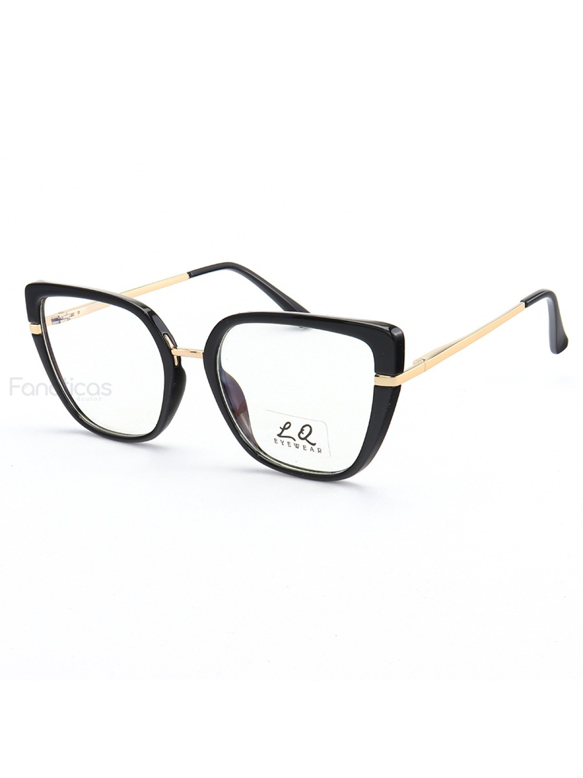 Armação de Óculos Quadrado LQ95280 Preto