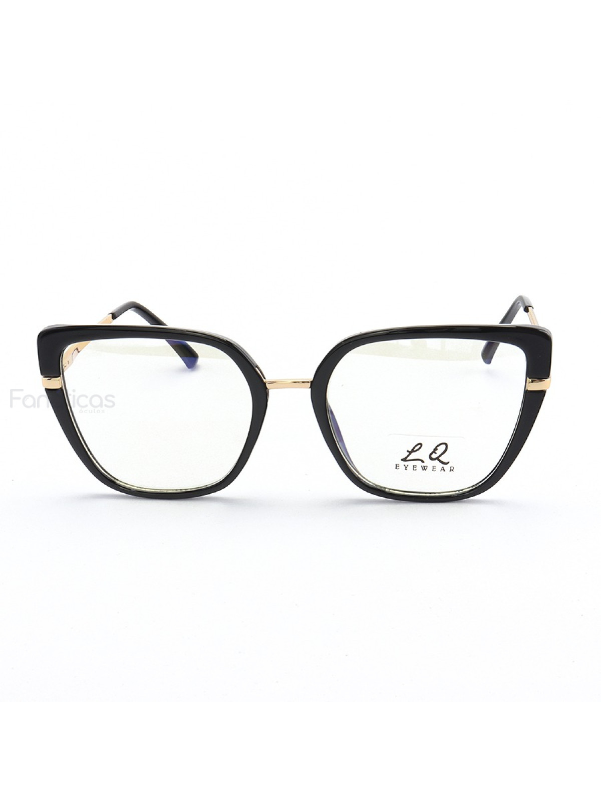Armação de Óculos Quadrado LQ95280 Preto