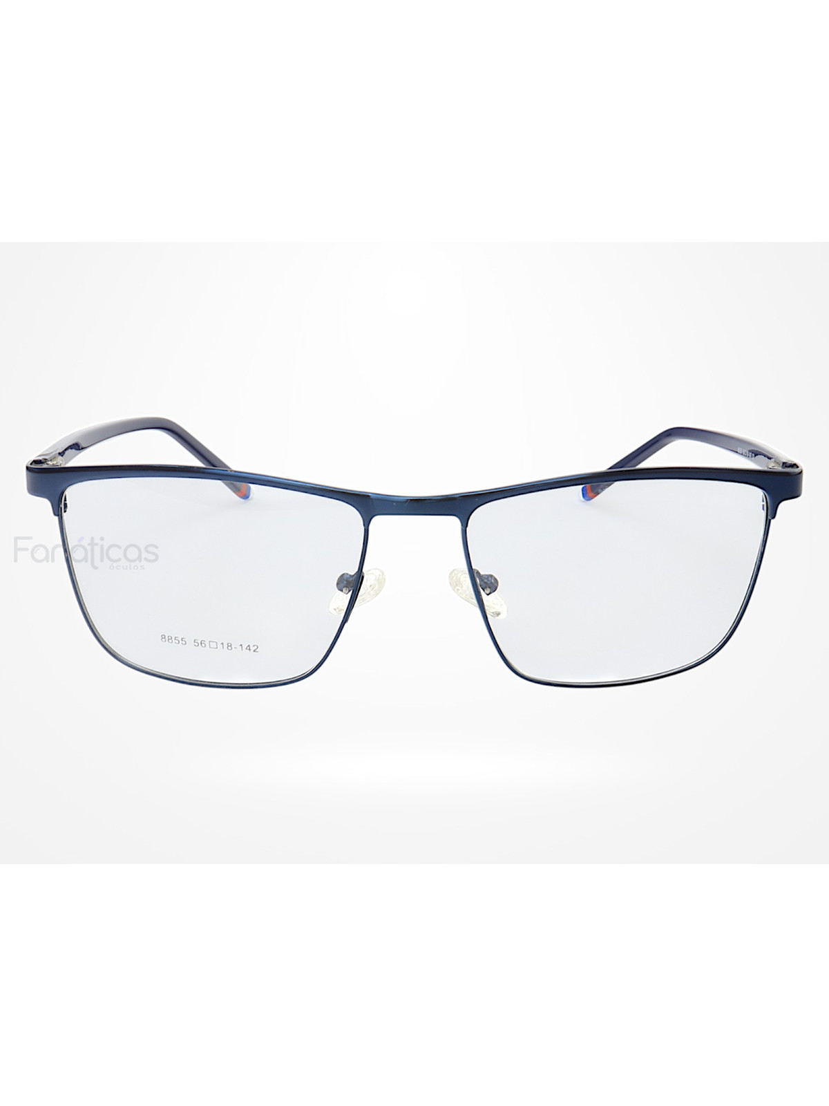 Armação de Óculos 8855 Quadrado Azul