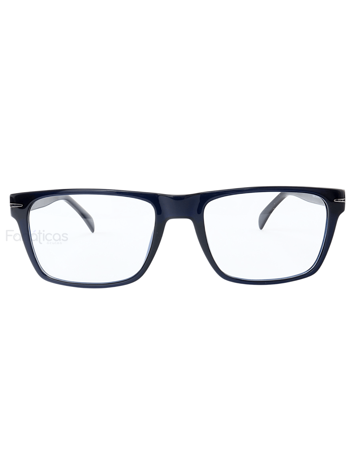 Armação de Óculos Quadrado MC3912 Azul e Preto