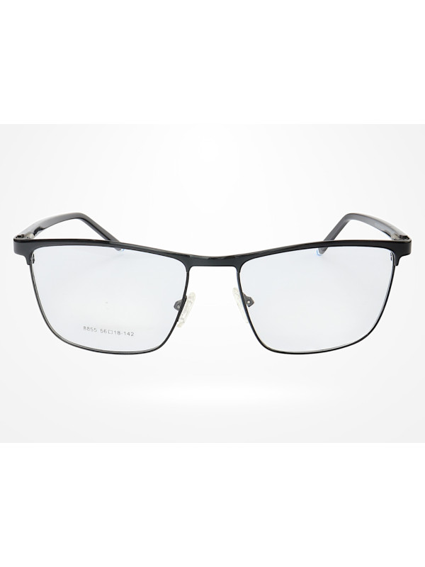 Armação de Óculos 8855 Quadrado Preto Azul