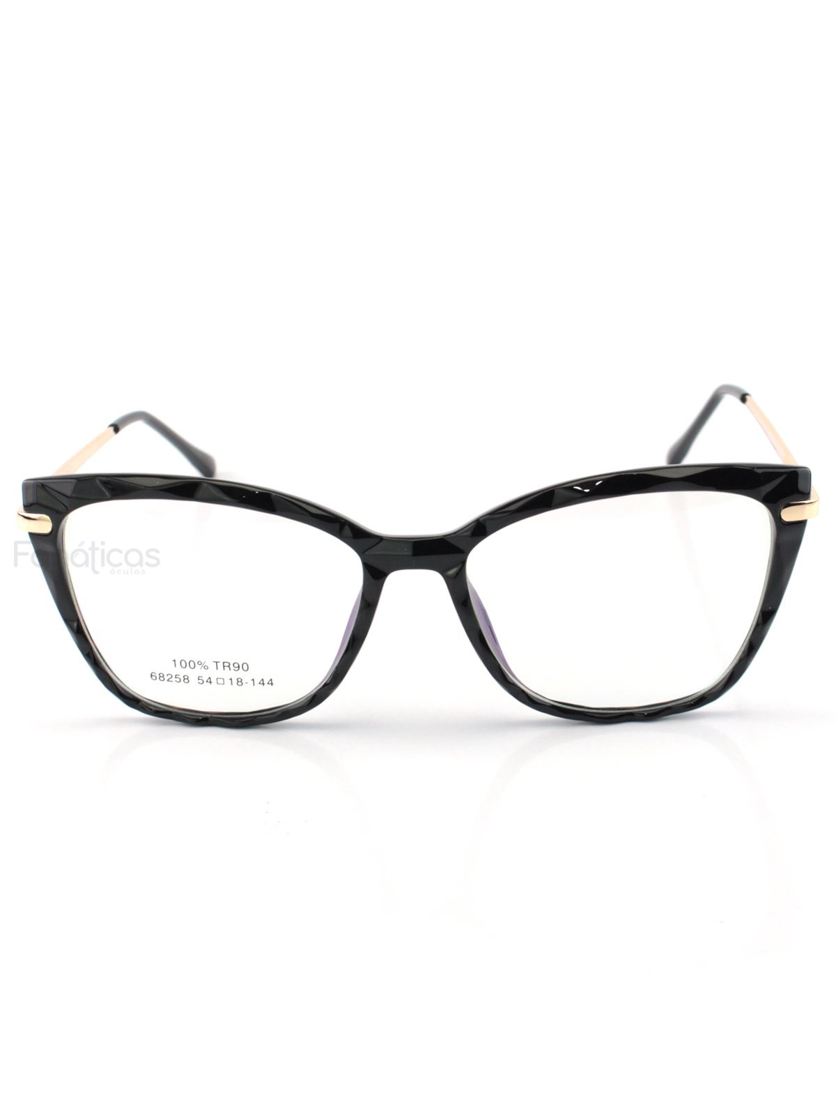 Armação de Óculos Quadrado Ohana XH8038 Preto