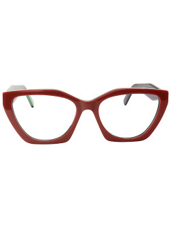 Armação de Óculos Quadrado P26YS Vermelho